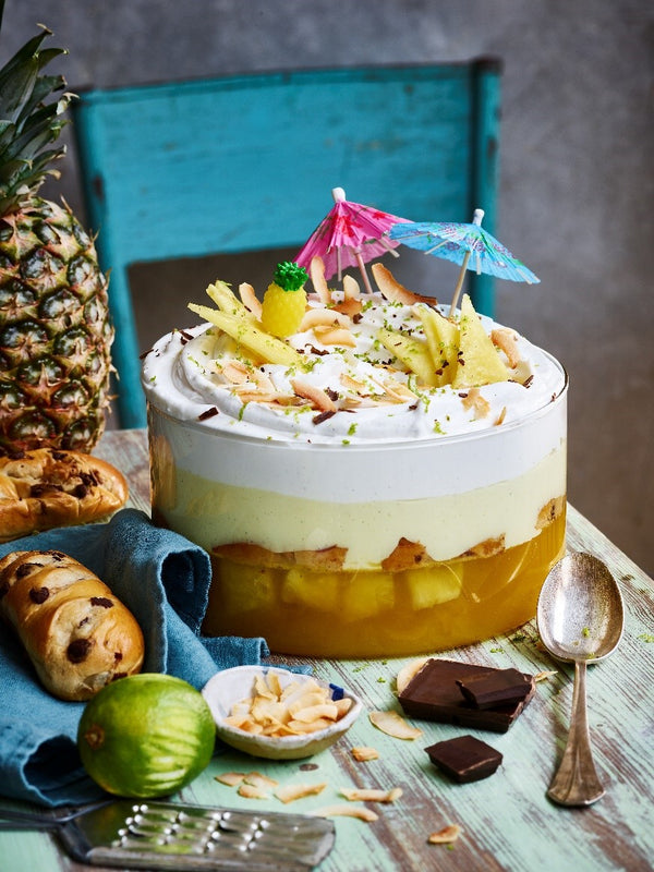 Vegan Caramelised Pineapple Trifle