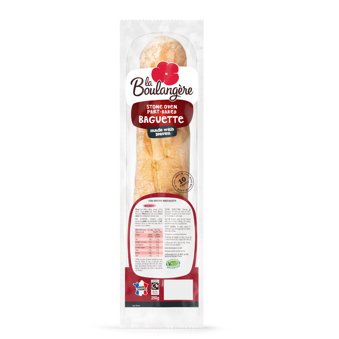 Plain Stone Oven Part-Baked Baguette
